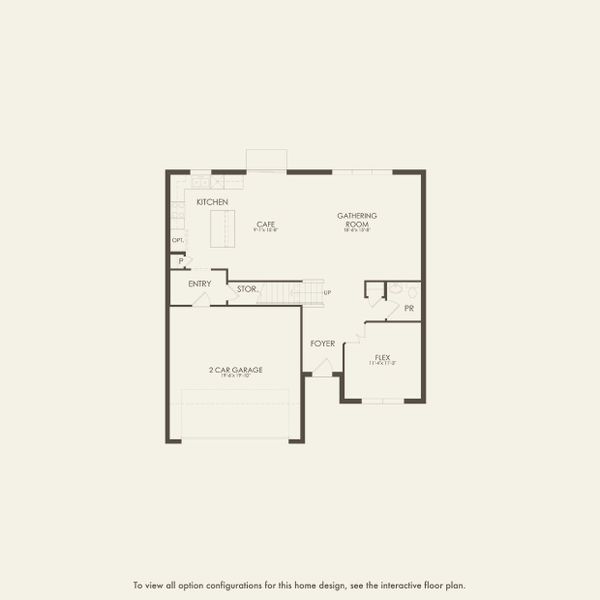 2D floor plan layout for the Tilden by Pulte Homes in Spencer Glen, Riverview, FL (Image 4).