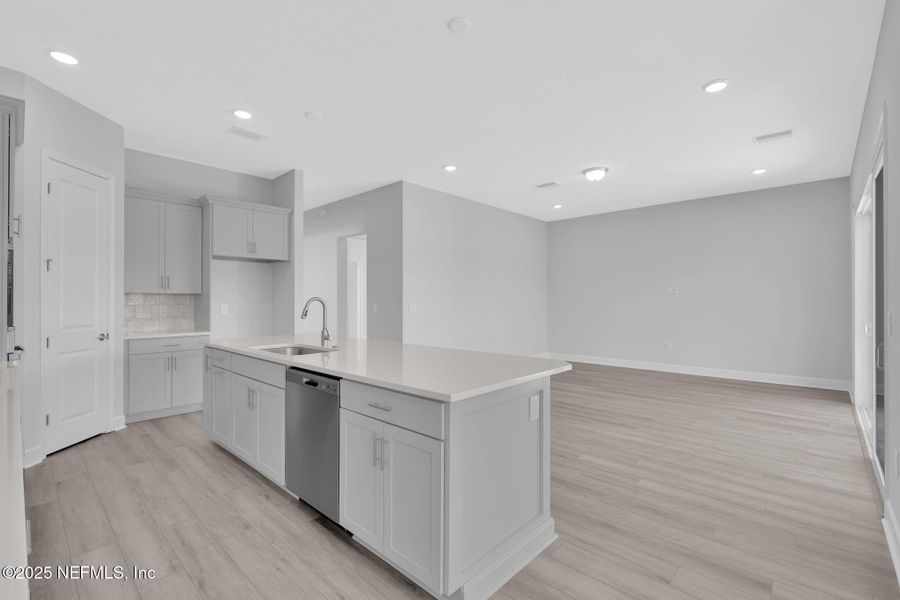 Furnished interior view inside a new home in Crosswinds at Nocatee, Nocatee (Image 6).