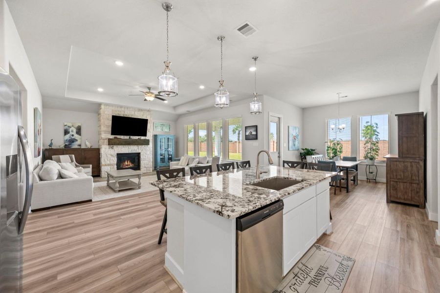 Furnished interior view inside a new home in , Santa Fe (Image 18).