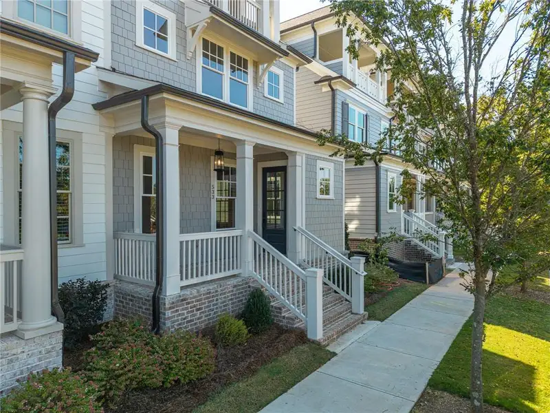 Exterior details and patio area of a home in , Ball Ground (Image 28).