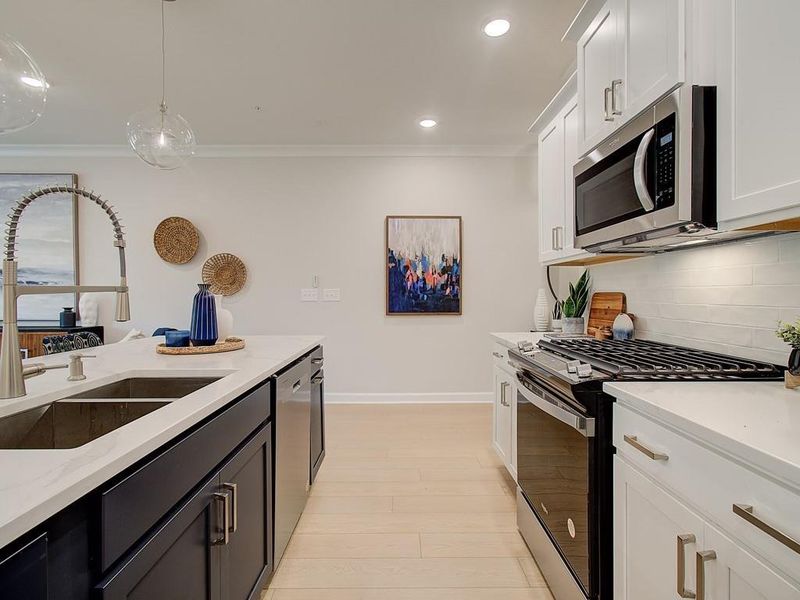 Furnished interior view inside a new home in Bluffs at Bells Ferry, Marietta (Image 11).