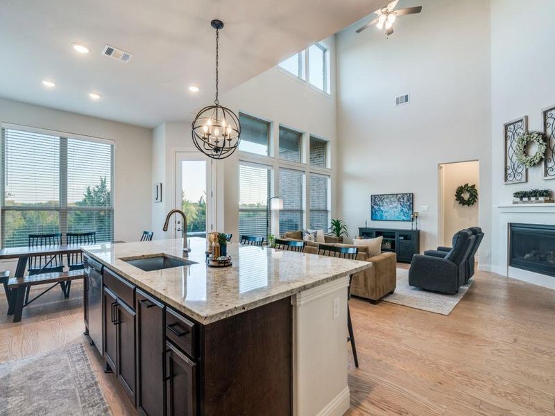 Furnished interior view inside a new home in , Wylie (Image 19). Furnished interior view inside a new home in , Wylie (Image 19).