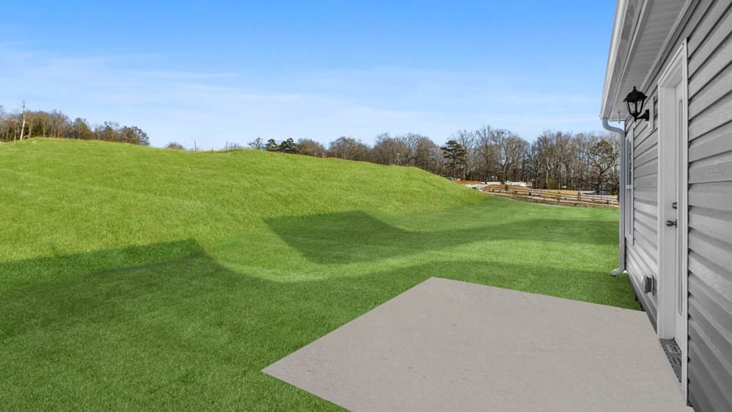 Exterior details and patio area of a home in Cloverdale Hills, Piedmont (Image 17).
