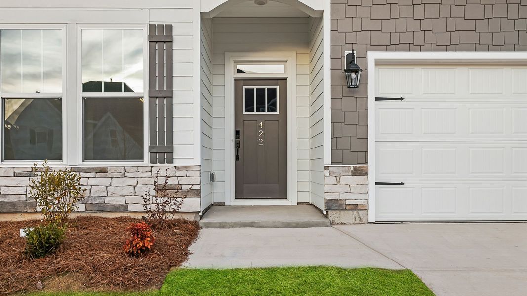 Exterior details and patio area of a home in Seven Oaks, Greenwood (Image 2). Exterior details and patio area of a home in Seven Oaks, Greenwood (Image 2).