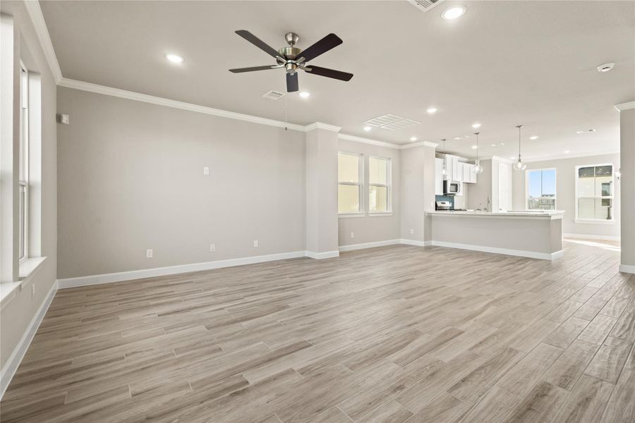 Bright and airy living area