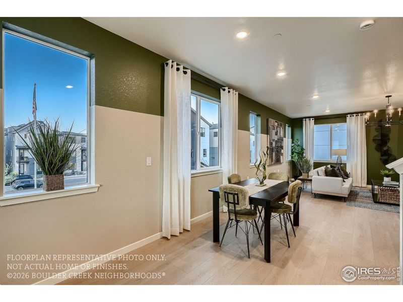 Furnished interior view inside a new home in Baseline, Broomfield (Image 45).