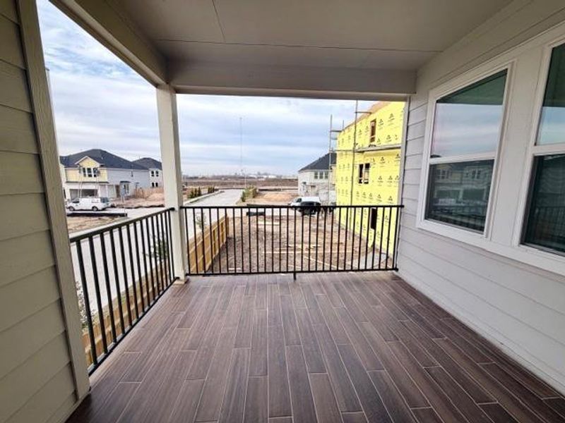 Covered deck off the primary suite