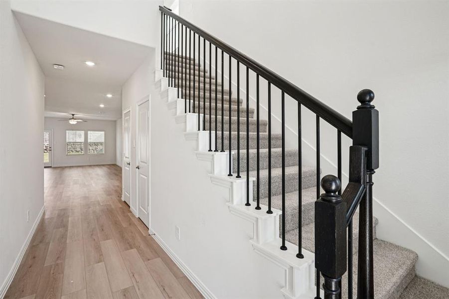 Spacious, unfurnished interior of a new home in Southridge - Spring Series, McKinney (Image 37). Spacious, unfurnished interior of a new home in Southridge - Spring Series, McKinney (Image 37).