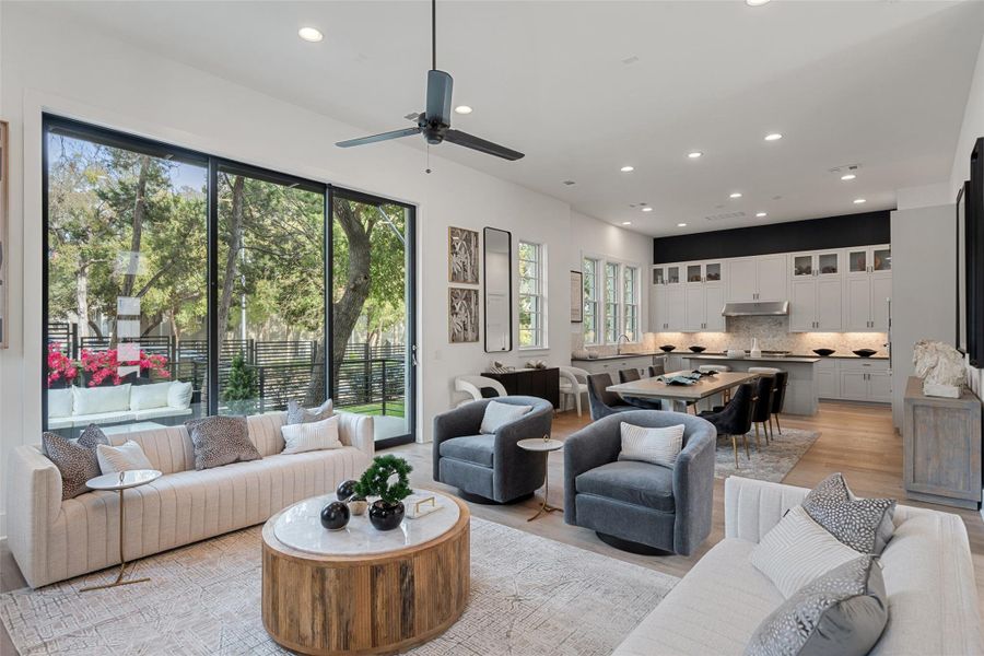Furnished interior view inside a new home in Spyglass, Austin (Image 10).