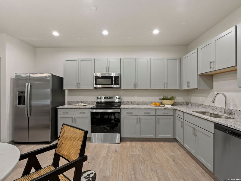 Furnished interior view inside a new home in , New Braunfels (Image 7).