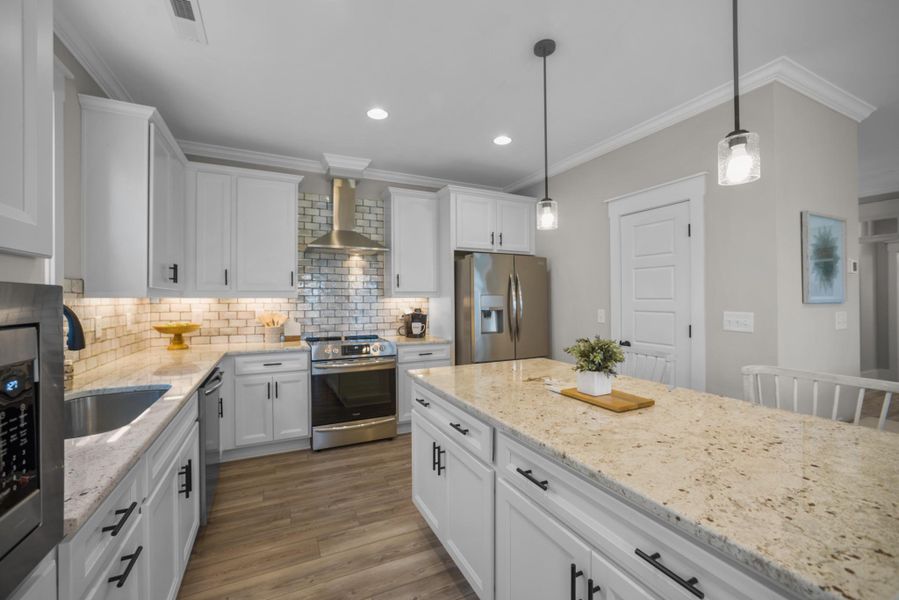 Representative furnished interior of a home built from the Fletcher by Bill Clark Homes in Riverside Cove, Wilmington (Image 6).