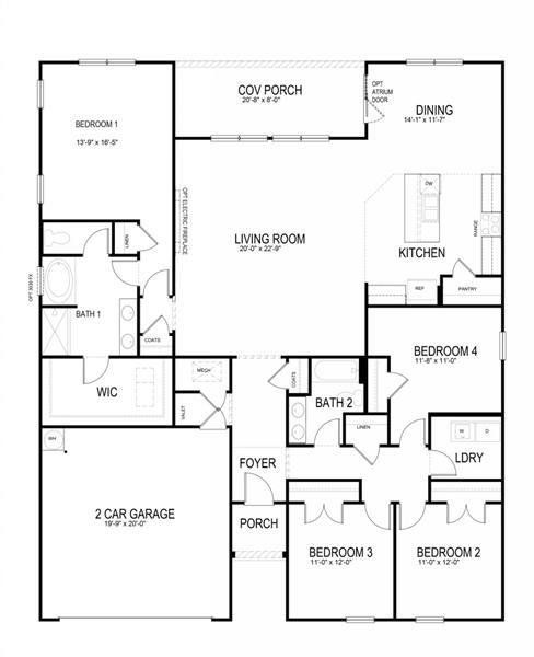 2D floor plan layout of this home in , South Fulton, GA (Image 4). 2D floor plan layout of this home in , South Fulton, GA (Image 4).