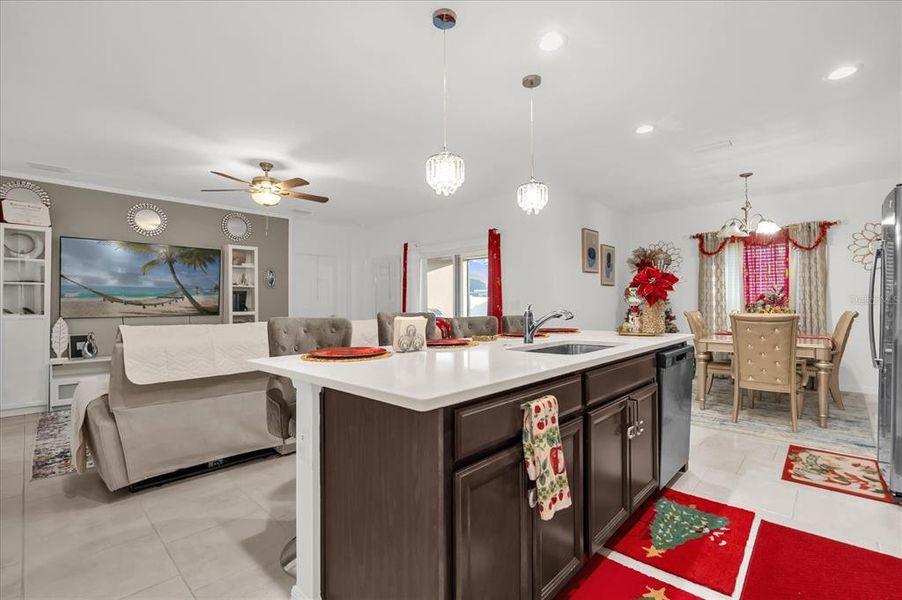 Furnished interior view inside a new home in Hammock Reserve, Haines City (Image 11).