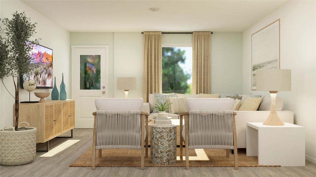 Furnished interior view inside a new home in Preserve at Lions Park, Temple (Image 6).