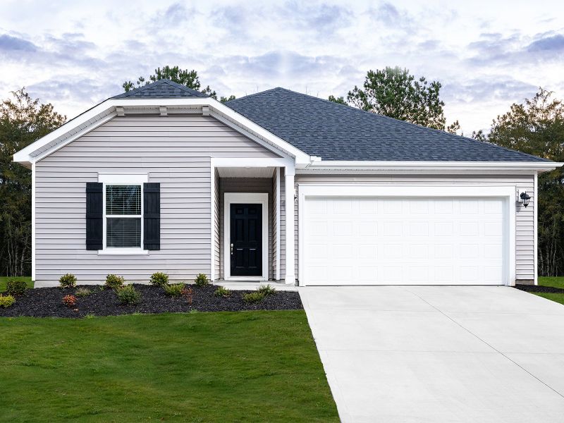 Front exterior of a new home in Collier Ridge, Moore, SC, highlighting curb appeal (Image 1).