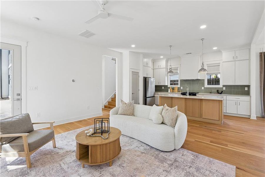 Furnished interior view inside a new home in , Atlanta (Image 39).