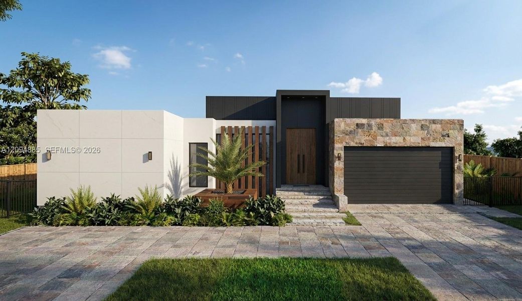 Front exterior of a new home in , Parkland, FL, highlighting curb appeal (Image 9).