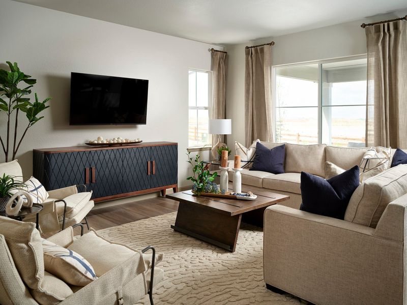 Representative furnished interior of a home built from the 3508 by Tri Pointe Homes in The Aurora Highlands, Aurora (Image 12).