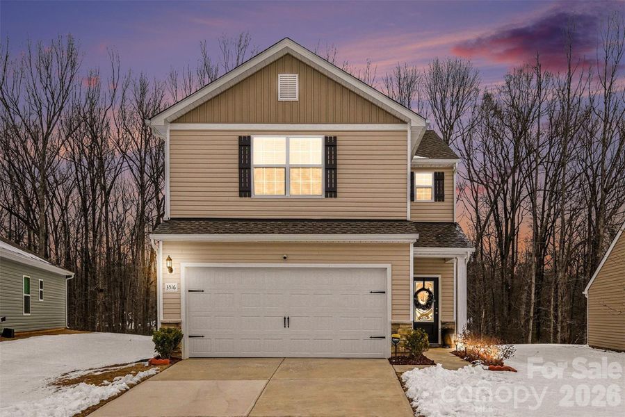 Front exterior of a new home in , Gastonia, NC, highlighting curb appeal (Image 21).