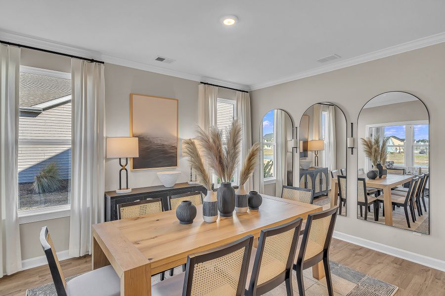 Furnished interior view inside a new home in Bridgewater - Shorehaven Village, Little River (Image 11).
