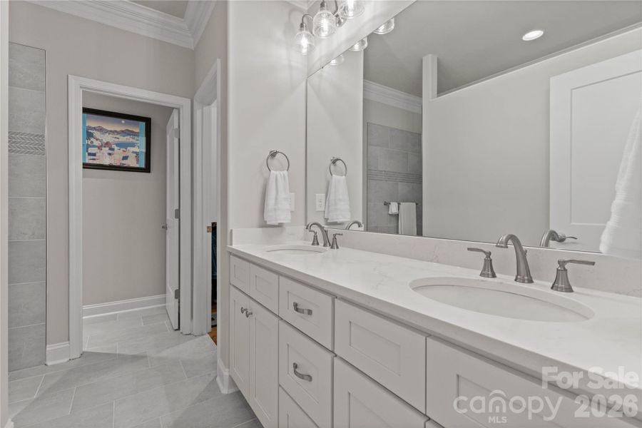 Spa-like primary bath.
