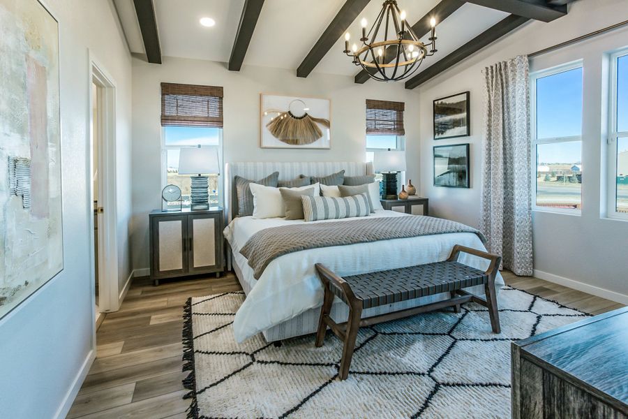 Representative furnished interior of a home built from the Christie by Hartford Homes in Trailside, Timnath (Image 36).