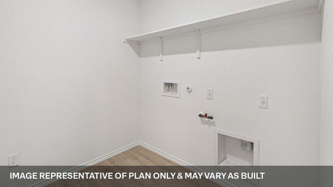 Representative unfurnished interior of a home built from the The Easton by D.R. Horton in Valverde, Bastrop (Image 24).