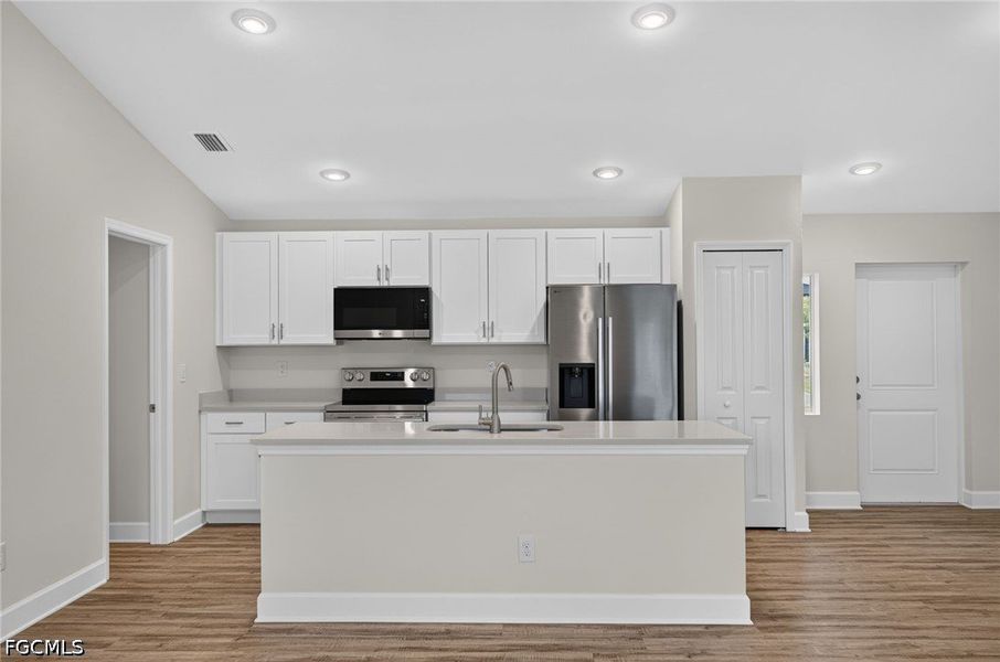 Furnished interior view inside a new home in Cape Coral, Cape Coral (Image 5). Furnished interior view inside a new home in Cape Coral, Cape Coral (Image 5).