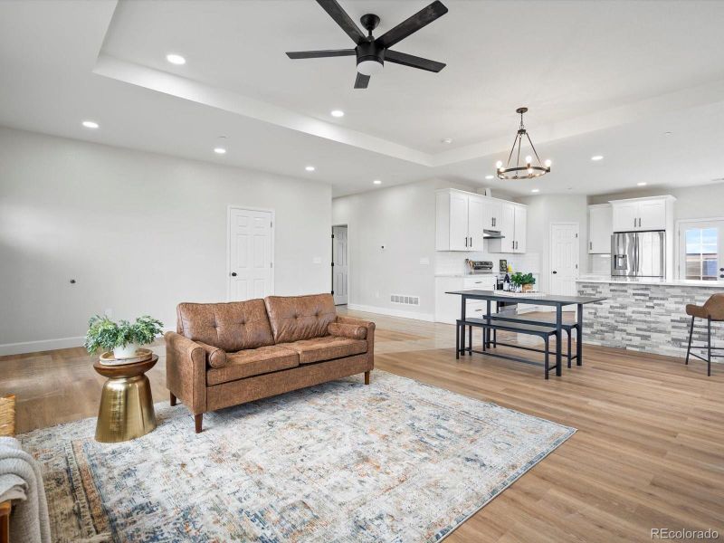 Furnished interior view inside a new home in , Strasburg (Image 10).
