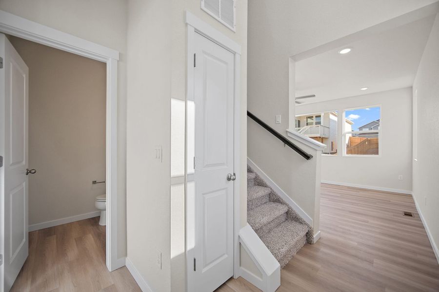 Furnished interior view inside a new home in Ridge at Lorson Ranch, Colorado Springs (Image 5).