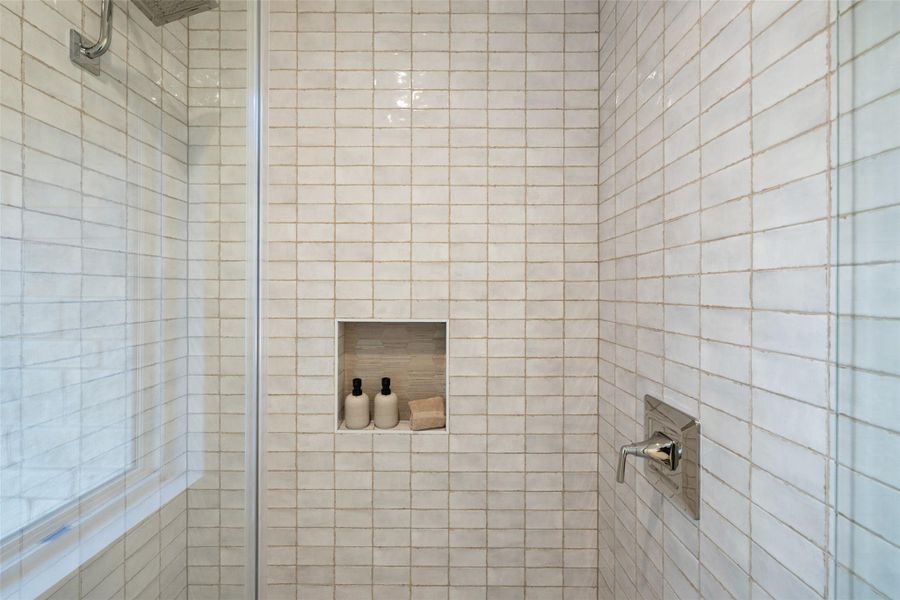 Shower in the Secondary Bathroom