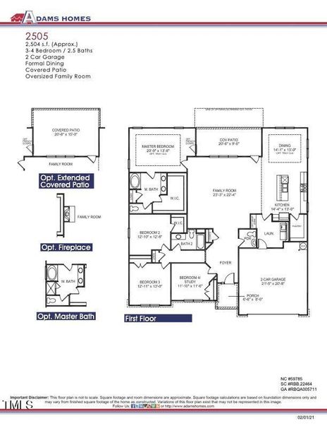 2505 Floor Plan 2 2505 Floor Plan 2