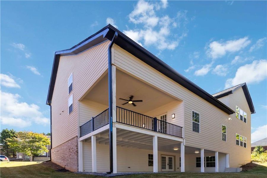 Exterior details and patio area of a home in , Atlanta (Image 4).