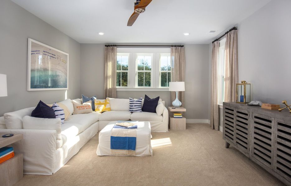 Furnished interior view inside a new home in Heron's Walk at Summers Corner: Row - Elevated Collection, Summerville (Image 12).