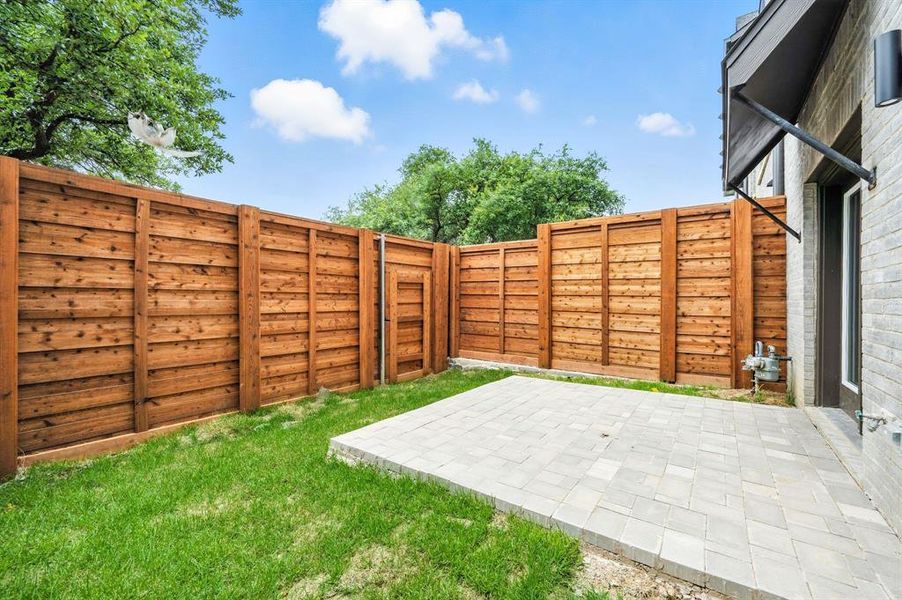 You'll enjoy a private outdoor space in this lovely home. You'll enjoy a private outdoor space in this lovely home.