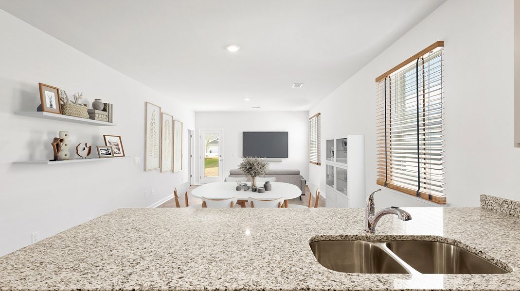 Furnished interior view inside a new home in Center Pointe, Santee (Image 6).