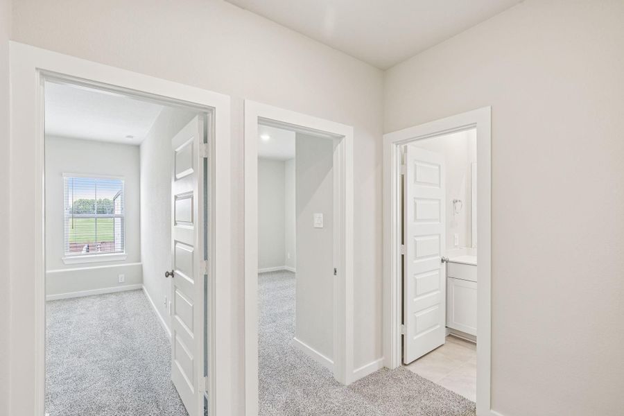 Spacious, unfurnished interior of a new home in Spring Brook Village - City Series, Houston (Image 28). Spacious, unfurnished interior of a new home in Spring Brook Village - City Series, Houston (Image 28).
