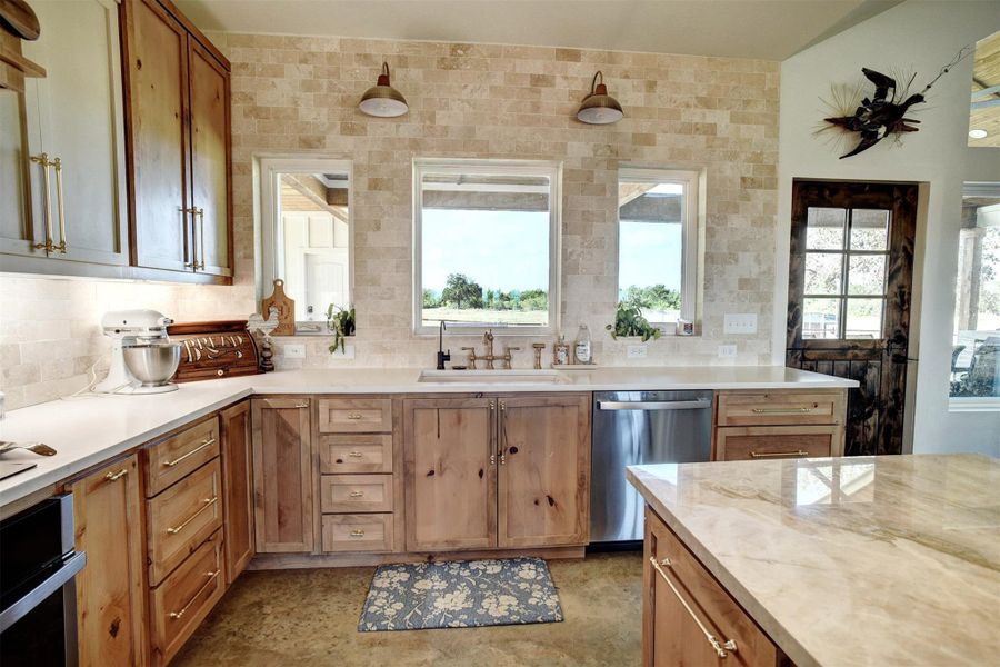 great cabinet and counter space.