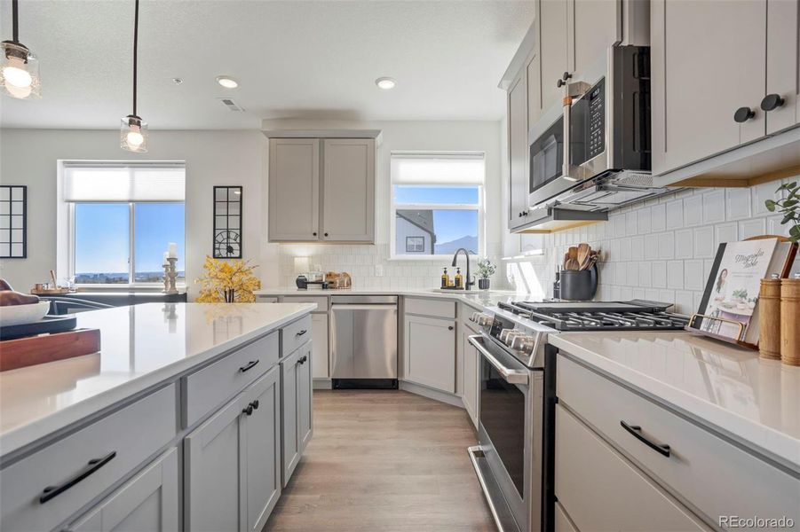 Furnished interior view inside a new home in , Colorado Springs (Image 41). Furnished interior view inside a new home in , Colorado Springs (Image 41).