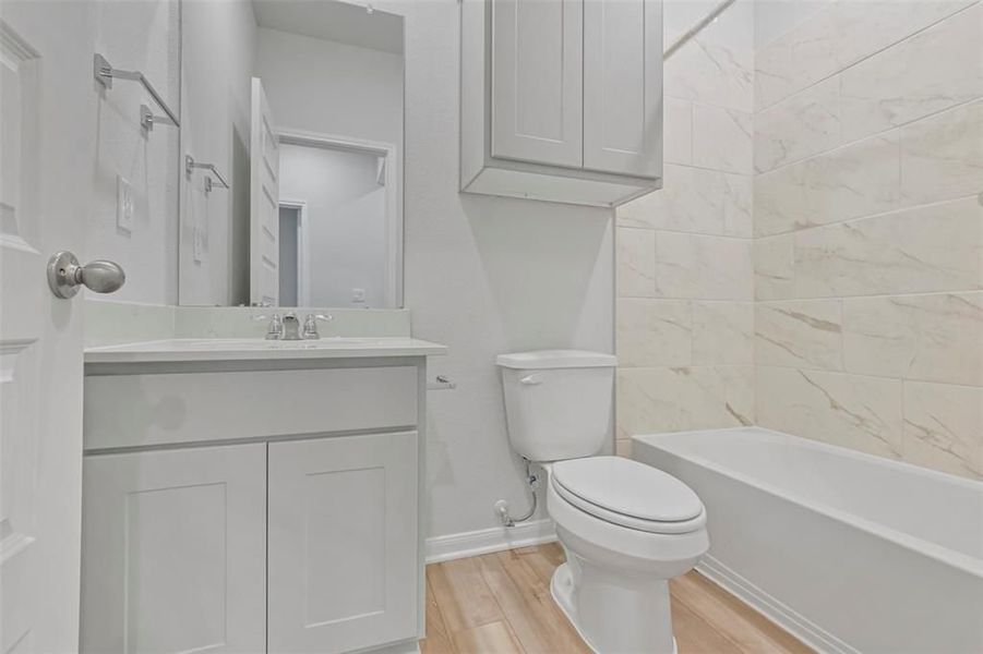 Furnished interior view inside a new home in Lakes at Black Oak, Magnolia (Image 52).