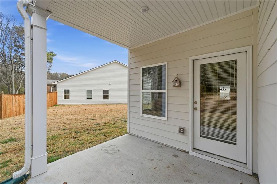 Exterior details and patio area of a home in , Cartersville (Image 22).