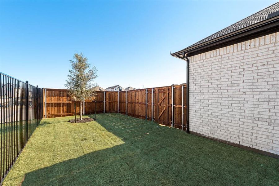 View of fenced backyard View of fenced backyard