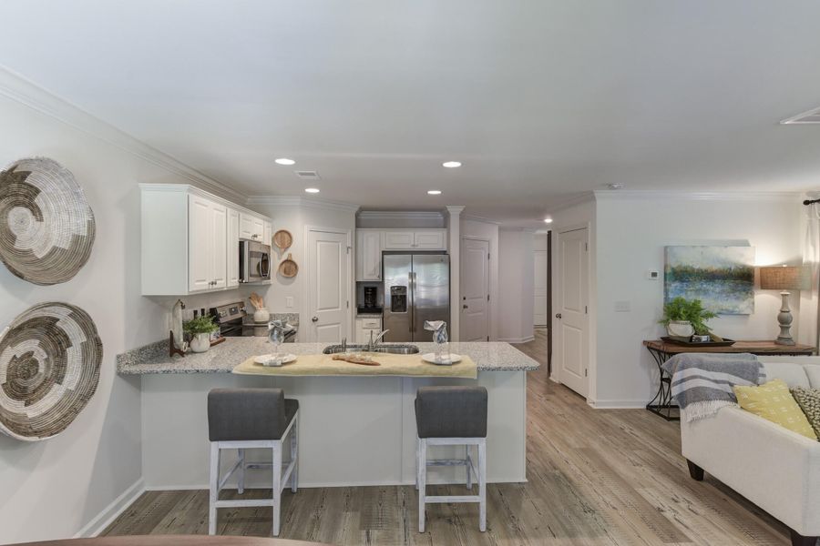 Furnished interior view inside a new home in Central Creek, Goose Creek (Image 9).
