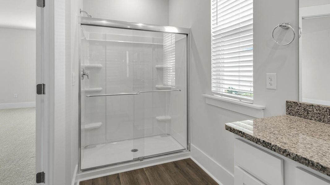 Furnished interior view inside a new home in Surfside Landing, Hubert (Image 13).