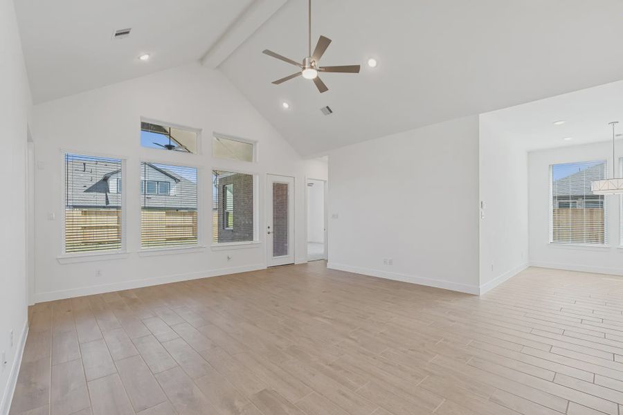 Representative unfurnished interior of a home built from the Brentwood by Chesmar Homes in Meridiana 50's and 60's, Manvel (Image 15).
