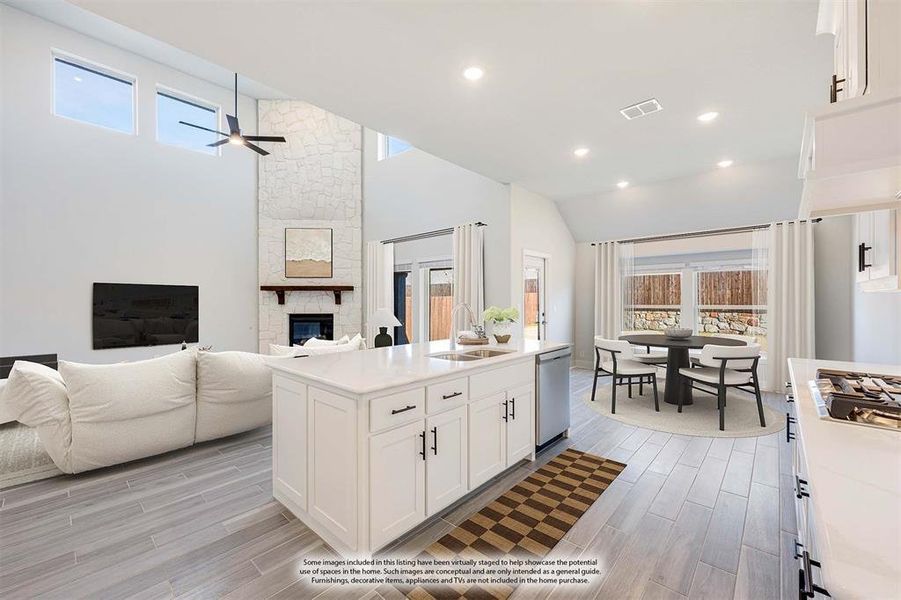 Furnished interior view inside a new home in Devonshire Classic 60-65, Forney (Image 12).