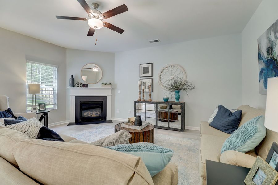 Representative furnished interior of a home built from the Devonshire ll by Great Southern Homes in Lynbrook, Boiling Springs (Image 8).