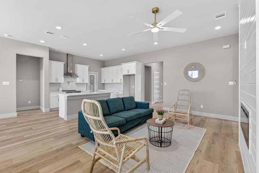 Furnished interior view inside a new home in , Mansfield (Image 11). Furnished interior view inside a new home in , Mansfield (Image 11).