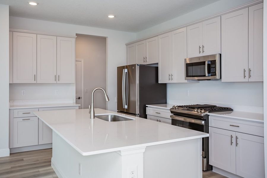 Representative furnished interior of a home built from the Anna Maria by Casa Fresca Homes in Mirada, San Antonio (Image 4).