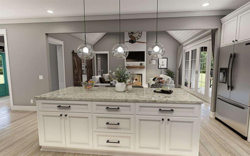 Furnished interior view inside a new home in , Boyd (Image 6).